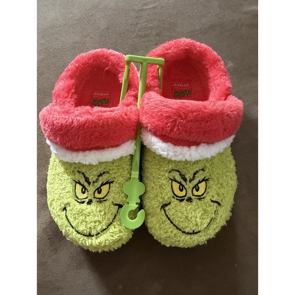 Crocs The Grinch Classic Clog Shoes Big Kids Boys Girls Youth Size C12